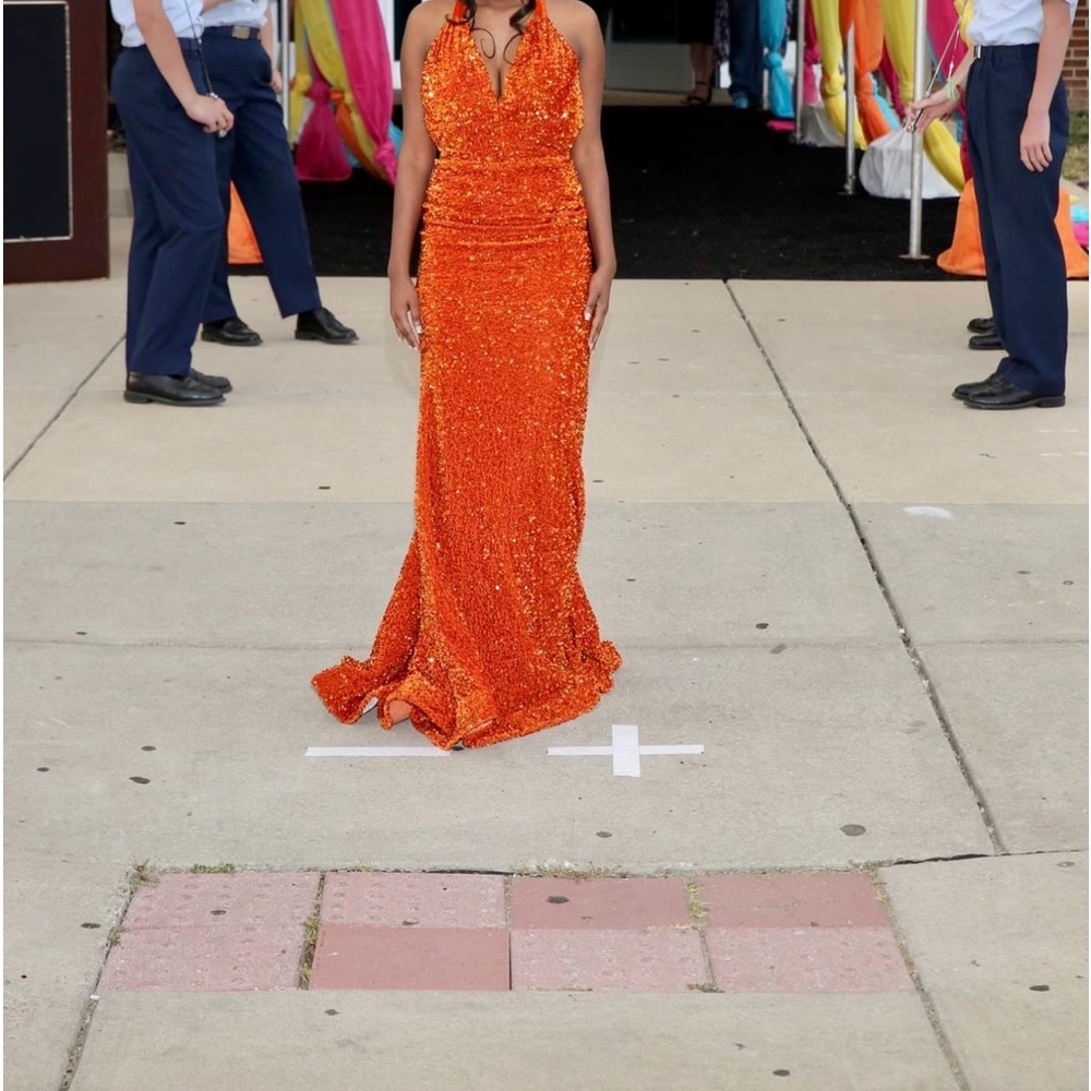 Portia & Scarlett Formal Dress (Burnt Orange) Style PS23519